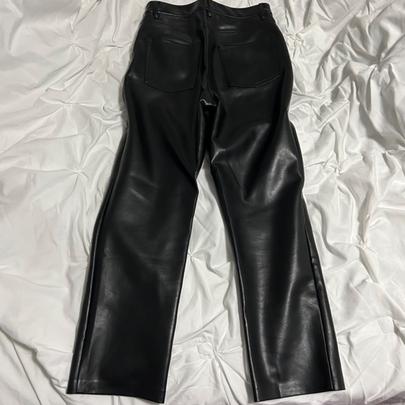 Aritzia Wilfred Black Melina Leather Pants - Picture 3 of 4